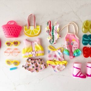 Wellie Wishers Glitter Girls Beach Day Pool Party Bundle